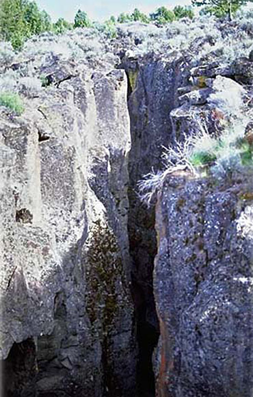 Crack in ground